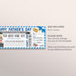 Fathers Day Movie Ticket Invitation Editable Template, Family Movie Night Gift Voucher Invite Reveal For Dad Cinema Theatre Coupon Printable