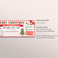 Christmas Lights Tour Ticket Editable Template, Surprise Holiday Lights Display Gift Voucher Winter Wonderland Neighborhood Family Night Out
