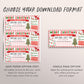 Christmas Lights Tour Ticket Editable Template, Surprise Holiday Lights Display Gift Voucher Winter Wonderland Neighborhood Family Night Out