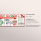 Christmas Dinner and Movie Gift Voucher Editable Template, Surprise Date Night Restaurant Gift Certificate Reveal, Holiday Movie Coupon