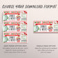 Christmas Dinner and Movie Gift Voucher Editable Template, Surprise Date Night Restaurant Gift Certificate Reveal, Holiday Movie Coupon