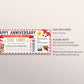 Anniversary Hawaii Plane Ticket Boarding Pass Editable Template, Valentines Day Surprise Trip to Hawaii Tropical Beach Vacation Getaway DIY