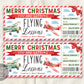 Christmas Flying Lessons Ticket Gift Voucher Editable Template