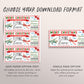 Christmas Flying Lessons Ticket Gift Voucher Editable Template, Surprise Flying Experience Pilot Training Gift Certificate Holiday Coupon