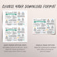 Year In Review Infographic Christmas Card Editable Template, Modern New Year Card Photo Holiday Card, Year at a Glance Family Update