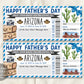 Fathers Day Arizona Trip Ticket Boarding Pass Editable Template