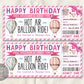 Hot Air Balloon Ticket Editable Template