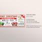 Christmas Monster Truck Show Ticket Editable Template, Surprise Holiday Monster Truck Event Experience Gift Certificate Voucher Coupon