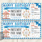Amusement Park Ticket Editable Template