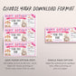 Theme Park Ticket Editable Template, Surprise Birthday Amusement Park Gift Voucher For Kids, Carnival Day Trip Gift Certificate Last Minute