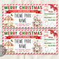 Christmas Theme Park Ticket Editable Template