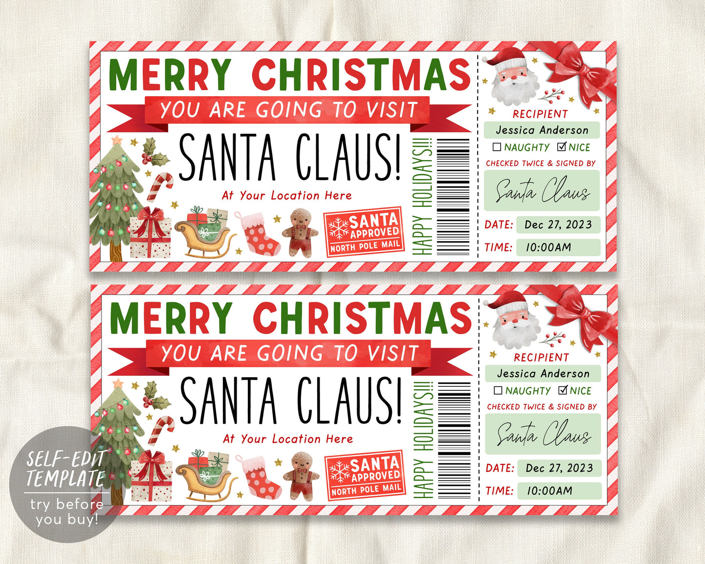 Santa Ticket Gift Voucher Editable Template, Surprise Christmas See Sa – Puff Paper Co santa-ticket-gift-voucher-editable-template-surprise-christmas-see-sa-puff-paper-co