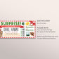 Hawaii Plane Ticket Boarding Pass Editable Template, Surprise Trip to Tropical Beach Vacation Getaway For Birthday Valentines Anniversary