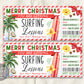 Surfing Lessons Gift Voucher Certificate Editable Template