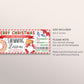 Christmas Swim Lessons Gift Certificate Ticket Editable Template, Surprise Swim Classes Experience Reveal, Learn to Swim Gift Voucher Coupon