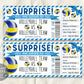Volleyball Game Gift Ticket Editable Template