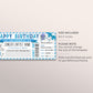 Concert Ticket Gift Voucher Editable Template, Surprise Birthday Gift Certificate Music Show Artist Fake Ticket For Him Printable DIY