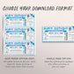 Concert Ticket Gift Voucher Editable Template, Surprise Birthday Gift Certificate Music Show Artist Fake Ticket For Him Printable DIY