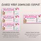 Mothers Day Surprise Boarding Pass Editable Template, Vacation Travel Plane Ticket Voucher For Mom, Trip Flight Destination Certificate DIY