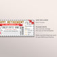 Retirement Concert Gift Voucher Ticket Editable Template, Surprise Gift Certificate Music Show Theatre Artist Band Experience Reveal DIY