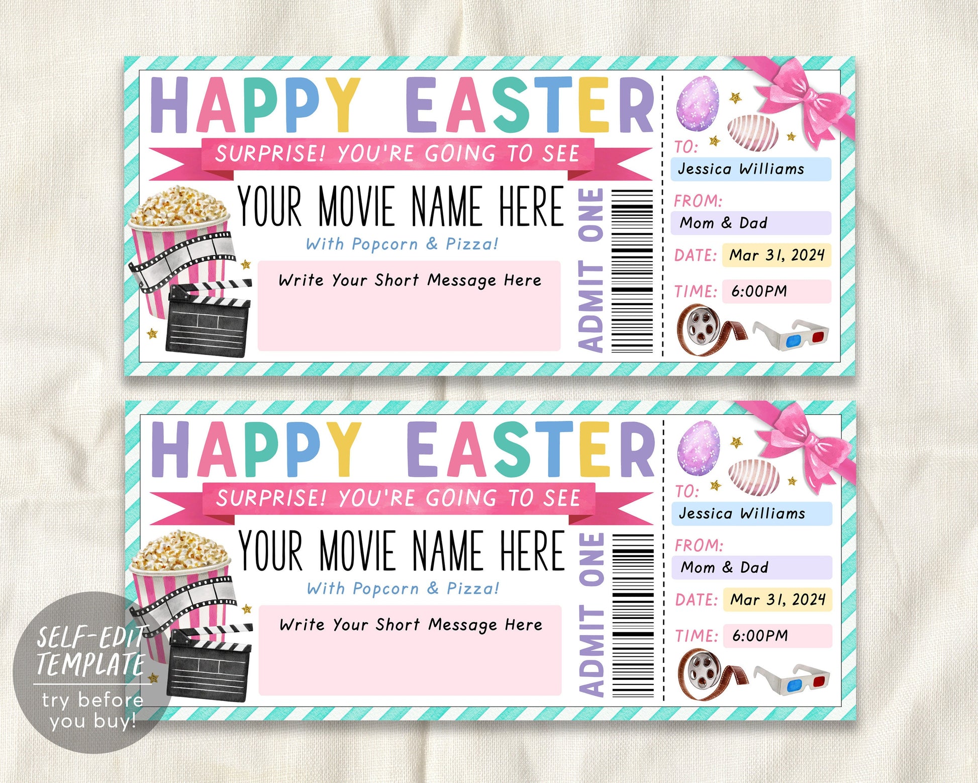 easter-movie-ticket-invitation-editable-template-movie-night-for-fami-puff-paper-co for Free Printable Movie Ticket Invitations Easter Movie Ticket Invitation Editable Template, Movie Night For Fami – Puff Paper Co for Free Printable Movie Ticket Invitations