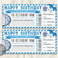 Birthday Restaurant Gift Voucher Editable Template