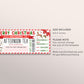 Afternoon Tea Gift Voucher Ticket Editable Template, English Afternoon Tea Gift Certificate, Holiday Xmas Coupon For Tea, Hotel High Tea