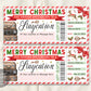 Christmas Staycation Voucher Editable Template