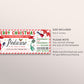 Christmas Pedicure Ticket Editable Template, Surprise Mani Pedi Gift Certificate, Nail Salon Spa Voucher Coupon Holiday Reveal Printable DIY