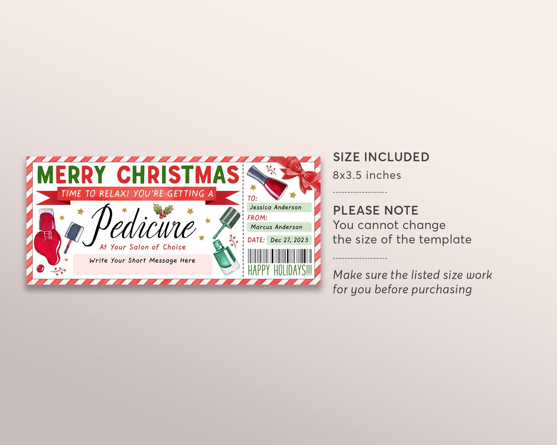 Christmas Pedicure Ticket Editable Template, Surprise Mani Pedi Gift C – Puff Paper Co christmas-pedicure-ticket-editable-template-surprise-mani-pedi-gift-c-puff-paper-co