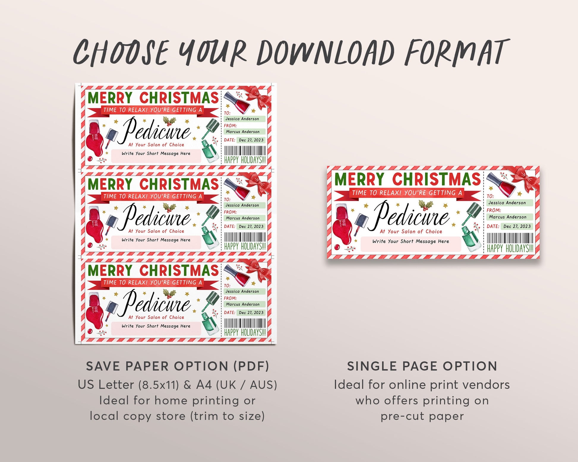 Christmas Pedicure Ticket Editable Template, Surprise Mani Pedi Gift C – Puff Paper Co christmas-pedicure-ticket-editable-template-surprise-mani-pedi-gift-c-puff-paper-co