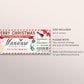 Christmas Manicure Ticket Editable Template, Surprise Mani Pedi Gift Certificate, Nail Salon Spa Voucher Coupon Holiday Reveal Printable DIY
