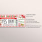 Christmas Yes Day Ticket Editable Template, Surprise Best Day Ever Gift Certificate For Kids Holiday Gift Card Fun Experience Voucher Coupon