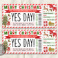Christmas Yes Day Ticket Editable Template