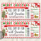 Christmas Fun Day Ticket Editable Template