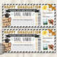 Graduation Hawaii Plane Ticket Boarding Pass Editable Template