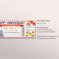 Anniversary New York City Trip Ticket Editable Template, Valentines Day Surprise Travel Vacation Gift Certificate For Wife, NYC Trip Reveal