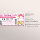 Mothers Day New York City Trip Ticket Editable Template, Surprise Travel Vacation Gift Certificate For Mom, NYC Trip Reveal, Pack Your Bags