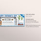 Fathers Day Arizona Trip Ticket Boarding Pass Editable Template, Surprise Travel Airline Gift Certificate Trip Reveal For Dad, Last Minute