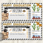 Graduation Arizona Trip Ticket Boarding Pass Editable Template