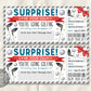 Golf Trip Gift Ticket Editable Template