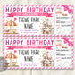 Theme Park Ticket Editable Template