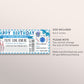 Bowling Gift Certificate Editable Template, Birthday Surprise Bowling Party Celebration Invitation Voucher, Ten Pin Bowling Alley Ticket
