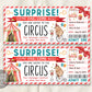 Circus Ticket Editable Template
