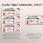 Circus Ticket Editable Template, Surprise Carnival Ticket Gift Voucher For Kids, Theme Park Day Trip Certificate For Birthday Valentines