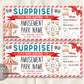 Amusement Park Ticket Editable Template