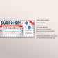 Bowling Gift Certificate Editable Template, Surprise Bowling Party Celebration Invitation Voucher Ten Pin Bowling Alley Ticket, Any Occasion