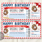 Baseball Camp Gift Ticket Editable Template