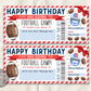 Birthday Football Camp Gift Ticket Editable Template
