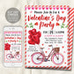Valentines Day Party Invitation Editable Template